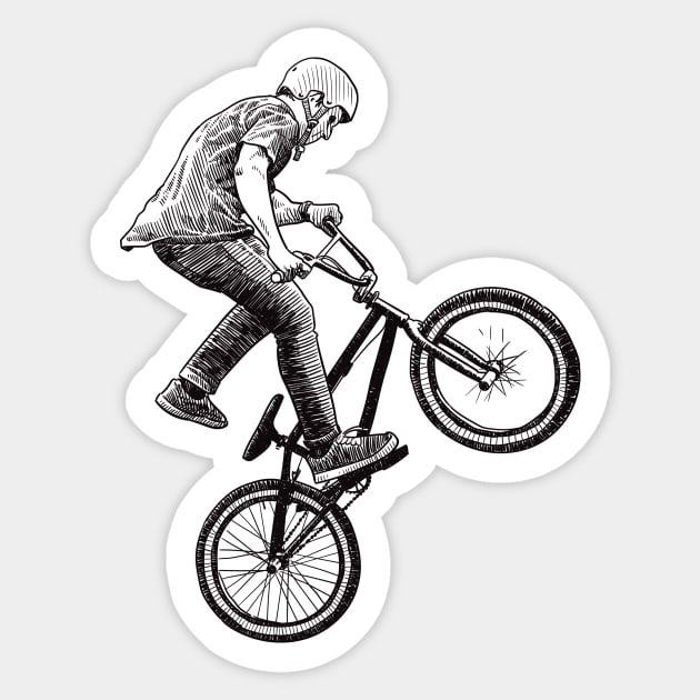 BMX rider Sticker by StefanAlfonso